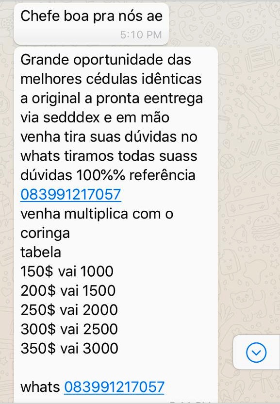 (Fotos: Reprodução/WhatsApp)